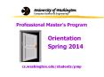 Professional Master's Program PowerPoint PPT Presentation