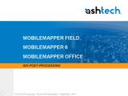 MOBILEMAPPER FIELD MOBILEMAPPER 6 MOBILEMAPPER OFFICE
