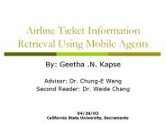 Airline Ticket Information Retrieval Using Mobile Agents