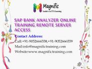 sap bank analyzer online training remote server access