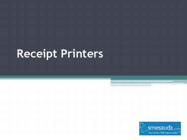 Receipt Printers - Smesauda