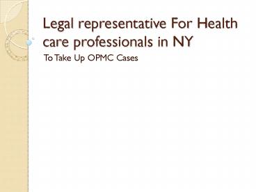 Attorney For Physicians in New York City