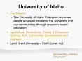 University of Idaho PowerPoint PPT Presentation