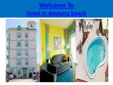 Hotel in daytona beach