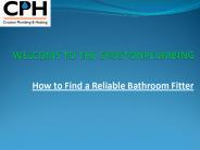 How to Find a Reliable Bathroom Fitter
