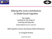 Altering the ICARUS Architecture