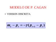 MODELO DE P. CAGAN