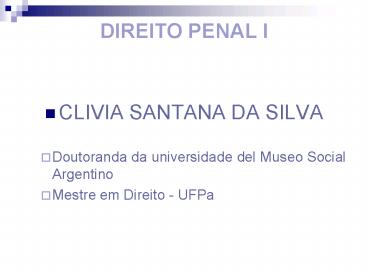 CLIVIA SANTANA DA SILVA
