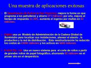 Una muestra de aplicaciones exitosas