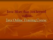 Online Java Training Courses - Trainingicon