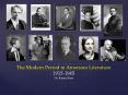 The Modern Period in American Literature 1915-1945 Dr. Karen Rose PowerPoint PPT Presentation