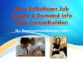 New Esthetician Job Supply & Demand Info from CareerBuilder! PowerPoint PPT Presentation