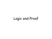 Logic and Proof
