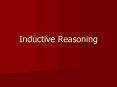 Inductive Reasoning PowerPoint PPT Presentation
