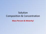 Solution Composition