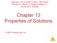 Chapter 13 Properties of Solutions PowerPoint PPT Presentation