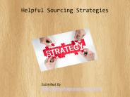 Helpful Sourcing Strategies