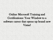 Microsoft Online Training - Trainingicon