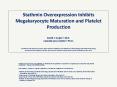 Stathmin Overexpression Inhibits Megakaryocyte Maturation and Platelet Production David C Gajzer1, M.D.  Camelia Iancu-Rubin2, Ph.D.  1Cardiovascular Research Center, Department of Medicine and 2Division of Hematology and Medical Oncology, PowerPoint PPT Presentation