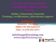 SAP SCM ERP Procurement certification course in online training