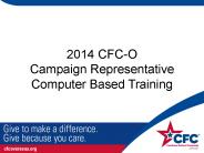 Campaign Representative Computer Based Training