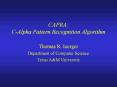 CAPRA: C-Alpha Pattern Recognition Algorithm PowerPoint PPT Presentation