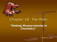 Chapter 10 The Mole PowerPoint PPT Presentation