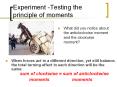 Experiment -Testing the principle of moments PowerPoint PPT Presentation