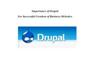 Importance of Drupal as open source web development