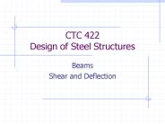 CTC 422 Design of Steel Structures