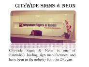 Citywide Signs & Neon