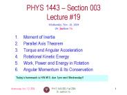 PHYS 1443-003, Fall 2004