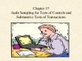 Chapter 15 Audit Sampling for Tests of Controls and Substantive Tests of Transactions PowerPoint PPT Presentation