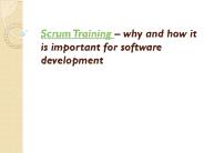 Agile training | Scrum training