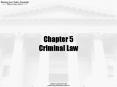 Chapter 5 Criminal Law PowerPoint PPT Presentation