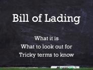 Bill of Lading