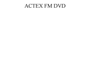 ACTEX FM DVD