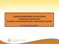 GEORGIA DEPARTMENT OF EDUCATION PowerPoint PPT Presentation