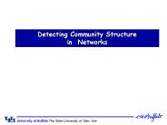 Detecting Community Structure in Networks