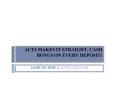 ACE3 MAKES IT STRAIGHT, CASH BONUS ON EVERY DEPOSIT! PowerPoint PPT Presentation