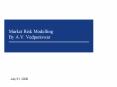 Market Risk Modelling By A.V. Vedpuriswar PowerPoint PPT Presentation