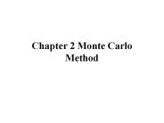 Chapter 2 Monte Carlo Method