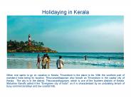 Holidaying in Kerala