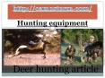 Hunting equipment (1) PowerPoint PPT Presentation