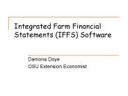 Integrated Farm Financial Statements (IFFS) Software