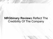 NRGbinary Reviews Reflect The Credibility Of The Company