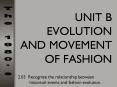 UNIT B EVOLUTION AND MOVEMENT OF FASHION PowerPoint PPT Presentation