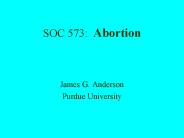 SOC 573: Abortion