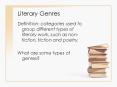 Literary Genres PowerPoint PPT Presentation