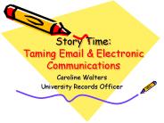 Story Time: Taming Email